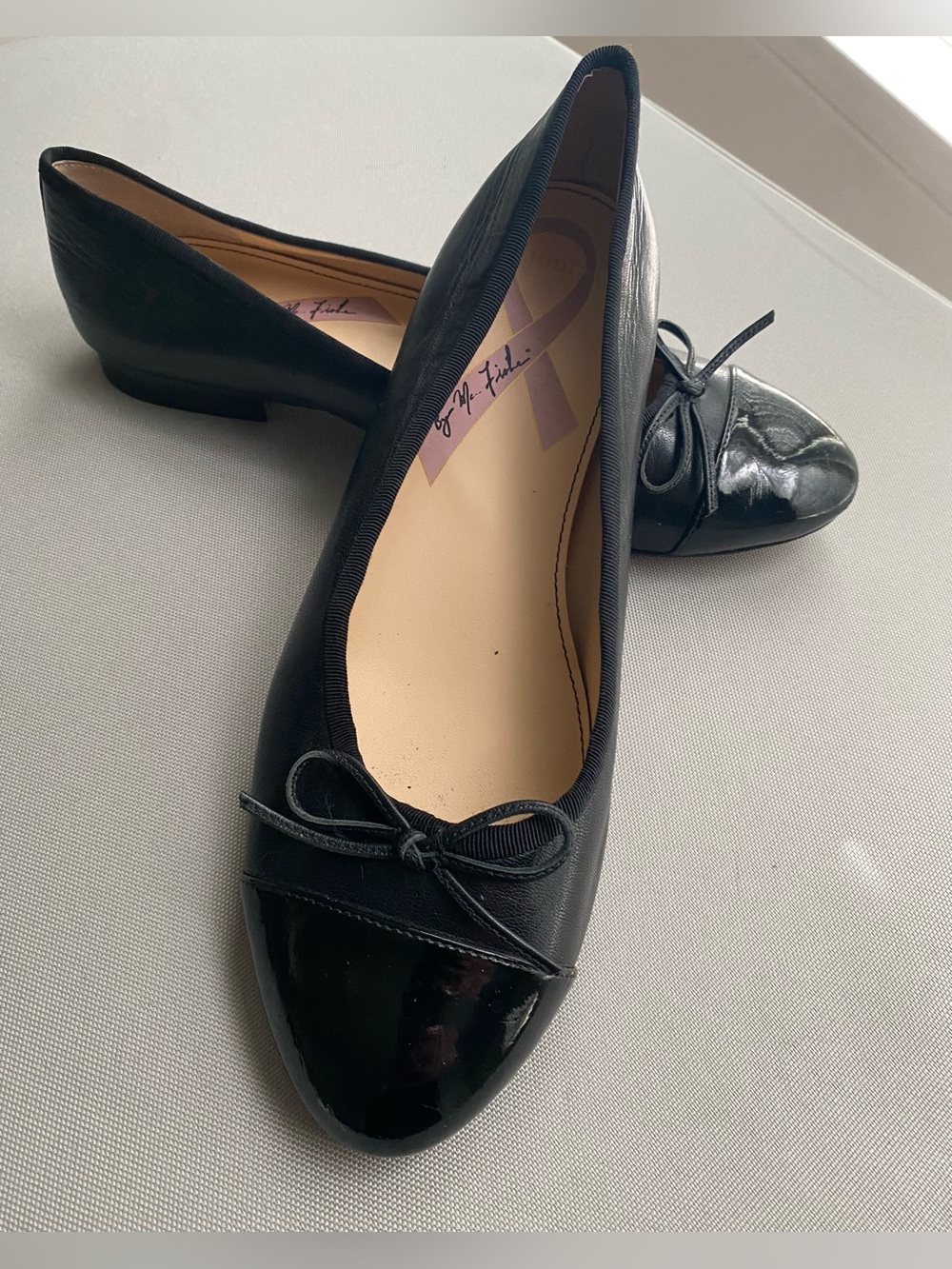 Marc Fisher “Jodi” Ballet Flat w patent leather toe-cap - Sz 7.5 but runs small